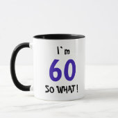 Grappige Spreuk Moderne 60e Verjaardag Mok (Links)