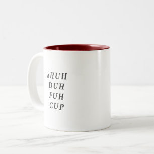 Grappige spreuk moderne collega verjaardagscitaat tweekleurige koffiemok