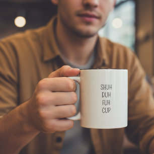 Grappige spreuk moderne collega verjaardagscitaat tweekleurige koffiemok