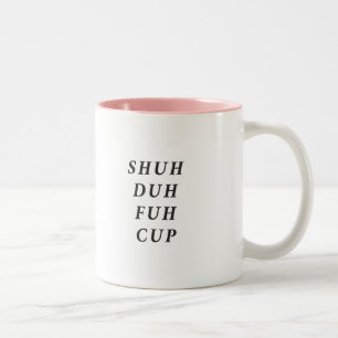 Grappige spreuk moderne collega verjaardagscitaat tweekleurige koffiemok