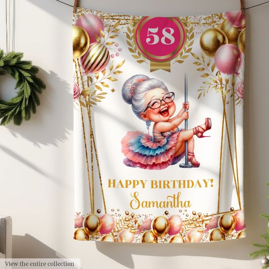 Grappige spreuk oma deken persoonlijk cadeau