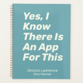 Grappige spreuk over technologie gepersonaliseerd planner (Voorkant)