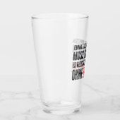 Grappige spreuk over werk en collega's glas (Rechts)