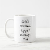 Grappige Spreuk Persoonlijke Emotionele Steun Koffiemok (Links)