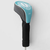 Grappige spreuk Persoonlijke monogram initiaal Tea Golfheadcover (Schuin)