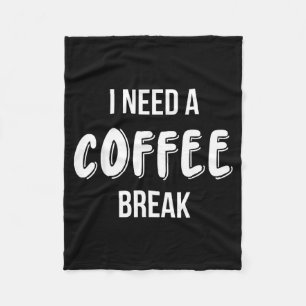 Grappige Spreuk Quote Koffie Vrouwen Koffie Liefhe Fleece Deken