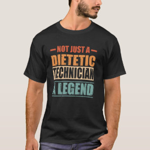 Grappige Spreuk Retro Diëtetiek Technicus T-shirt