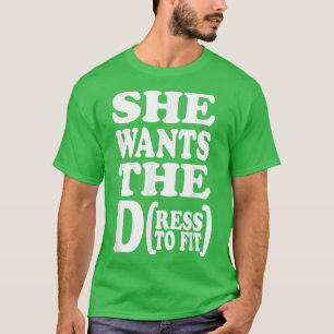 Grappige spreuk Schattige bruiloft Bruid Bruidsfee T-shirt