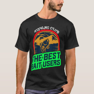 Grappige spreuk Up & Adam Het is tijd voor vissen  T-shirt