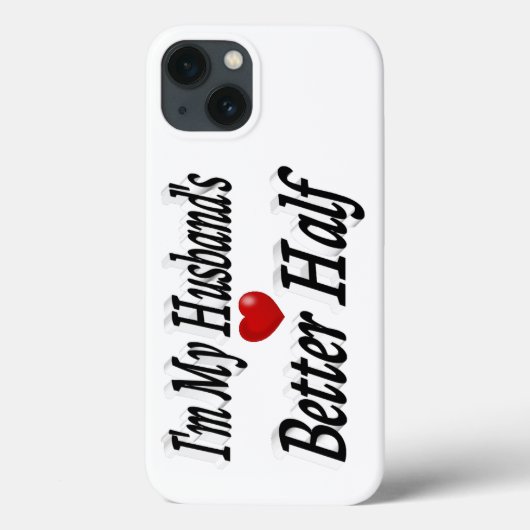 Grappige spreuk van echtgenoot in zwarte tekst Case-Mate iPhone case (Achterkant)