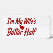 Grappige spreuk van vrouw in rode tekst Case-Mate iPhone case (Achterkant (horizontaal))