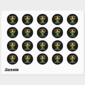 Grappige spreuk vintage nacho gemiddelde naleving  ronde sticker (Vel)