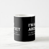 Grappige spreuk voor architecten koffiemok (Center)