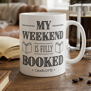 Grappige spreuk voor boekenliefhebbers Persoonlijk Koffiemok