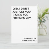 Grappige spreuk voor kinderen Vaderdag vadermaand Feestdagenkaart (Staand voorkant)