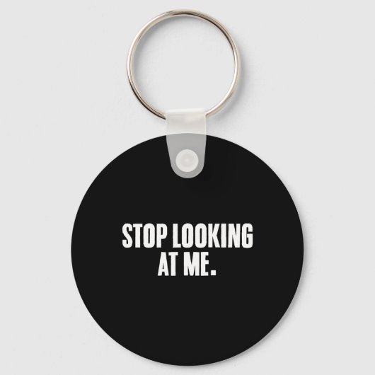 Grappige Spreuken Donkere Humor Grap Stop Sterren Sleutelhanger (Voorkant)