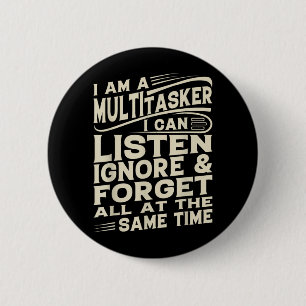 Grappige Spreuken Kunst Voor Sarcasische Mensen Ma Ronde Button 5,7 Cm