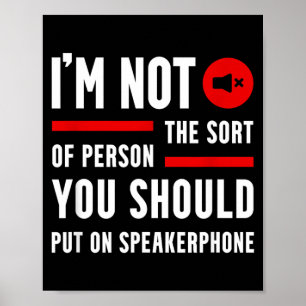 Grappige Spreuken Quotes Telefoon Grafisch Sarcasm Poster