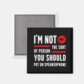 Grappige Spreuken Quotes Telefoon Grafisch Sarcast Magneet (Voorkant / Achterkant)
