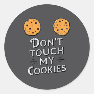Grappige Spreuken Raak Mijn Koekjes S Borsten Vrou Ronde Sticker