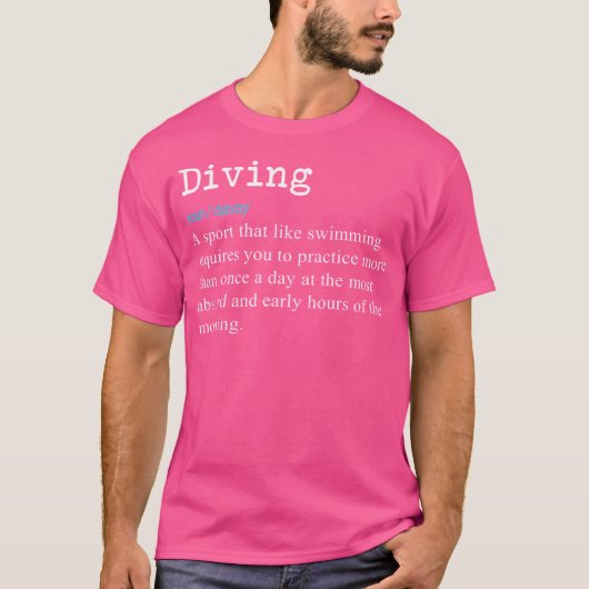 Grappige Springplank Duikers Definitie T-shirt (Voorkant)