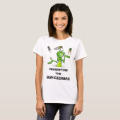 Grappige sprinkhaan presenteert cicaden beestjes i t-shirt (Voorkant volledig)
