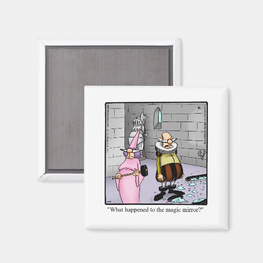 Grappige Sprookjesachtige Humor Koelkastmagneet Magneet (Voorkant / Achterkant)