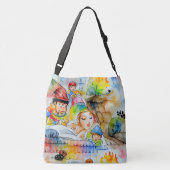 Grappige sprookjesachtige illustratie crossbody tas (Achterkant)