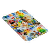 Grappige sprookjesachtige illustratie magneet (Rechterzijde)