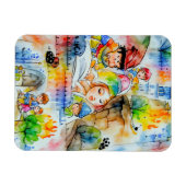 Grappige sprookjesachtige illustratie magneet (Horizontaal)