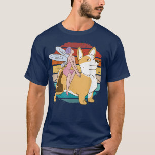 grappige sprookjeshond, fantasie eerlijk t-shirt