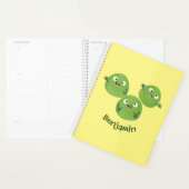 Grappige spruitjes groenten cartoon planner (Display)