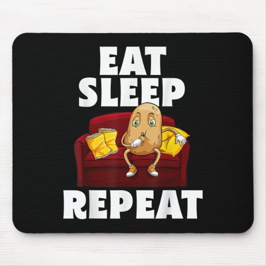 Grappige Spud Life Aardappel Lover Vegetarische Co Muismat (Voorkant)