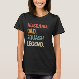 Grappige squashspeler echtgenoot vader squash lege t-shirt