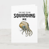 Grappige Squid Pun | Het nieuws gehoord Kaart (Voorkant)