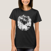 Grappige Squonk in Forest Mountains Sterren Crypti T-shirt (Voorkant)