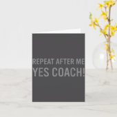 Grappige Srts Coach Zeggen Kaart (Gele Bloem)