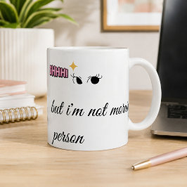 Grappige "Sst... Ik ben geen ochtendmens" koffie Koffiemok