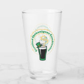 Grappige St. Paddys Gecertificeerde Schelmen Coörd Glas (Achterkant)