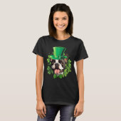 Grappige St. Patrick Boston Terrier T-shirt (Voorkant volledig)