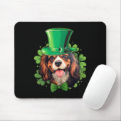 Grappige St. Patrick Cavalier King Charles Spaniel Muismat (Met muis)