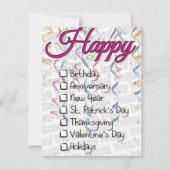 Grappige St. Patrick-dag Checkbox Kaart (Voorkant)
