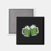 Grappige St. Patrick Dag Drinkende Ierse Shamrock  Magneet (Voorkant / Achterkant)