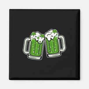 Grappige St. Patrick Dag Drinkende Ierse Shamrock Magneet
