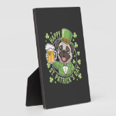 Grappige St. Patrick-dag-pug met bierpul Fotoplaat (Zijkant)