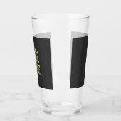 Grappige St. Patrick-dag-pug met bierpul Glas (Links)