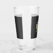 Grappige St. Patrick-dag-pug met bierpul Glas (Rechts)