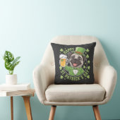 Grappige St. Patrick-dag-pug met bierpul Kussen (Stoel)