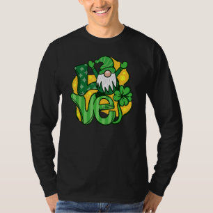 Grappige St Patrick S Day 2022 Gnome Liefde T-shirt