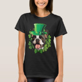 Grappige St Patrick's Boston Terrier T-shirt (Voorkant)